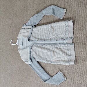 Saturday Sunday gray boho cardigan M